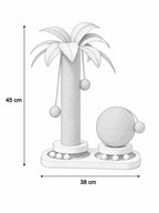 Dimensions griffoir chat Cocopalm 45 cm hauteur 38 cm largeur