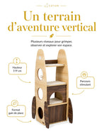 Arbre à chat fusée 119 cm Cosmalia avec niveaux pour grimper et explorer
