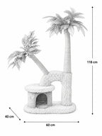 Dimensions de l'arbre à chat palmier Palmélia, 60 x 40 x 118 cm