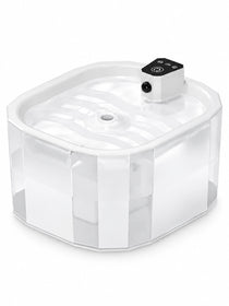 Fontaine à Eau pour Chat Blanche Sans Fil 1,5 L à Double Mode | Ivoréa