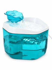 Fontaine à Eau pour Chat Bleue Hexagonale 1,2 L | Cyanéa