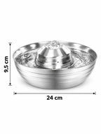 Schéma de la fontaine Circuléa indiquant 24 cm de largeur et 9,5 cm de hauteur.
