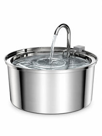 Fontaine à Eau pour Chat en Inox 3,2 L avec Col de Cygne | Courbéa
