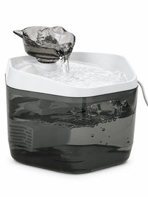 Fontaine à Eau pour Chat Grise Hexagonale 1,2 L | Fumélia