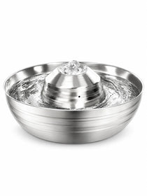 Fontaine à Eau pour Chat en Inox 2 L à Diffusion 360° | Circuléa