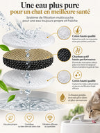Filtration multicouche en coton et charbon actif de la fontaine Mobiléa.