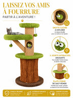 Niche tronc de l’arbre à chat Sylvaflore avec espace de repos et exploration