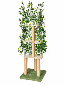 Grand Arbre à Chat Vert 150 cm avec Feuillage | Arborévia