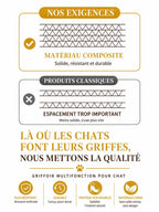 Maille composite dense du griffoir mural pour chat Prisméa
