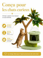 Tronc en sisal et zones de repos rembourrées du petit arbre à chat manguier Dômélia.