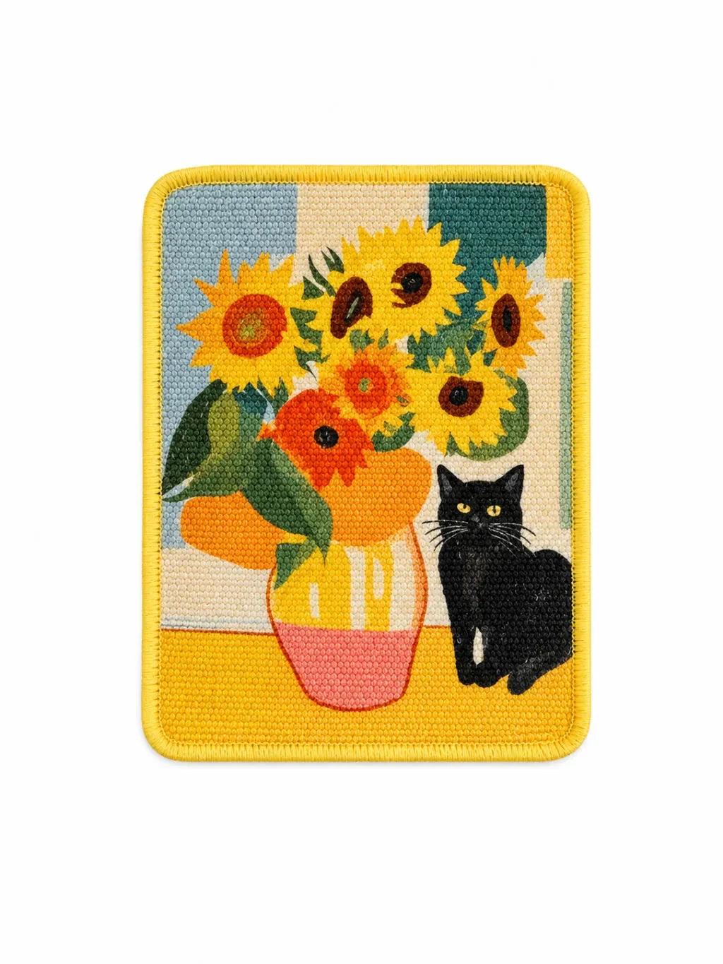 Tapis griffoir mural pour chat tournesol Hélianor 38 x 30 cm